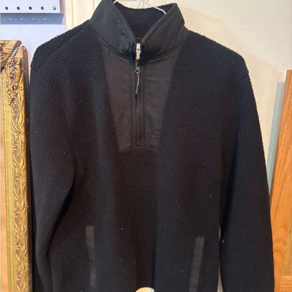 Old Navy Men's Black Zip-Up Sweater
